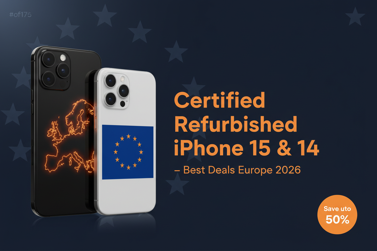 Certified Refurbished iPhone 15 & iPhone 14 in Europe 2026 โ Best Deals & Buying Guide