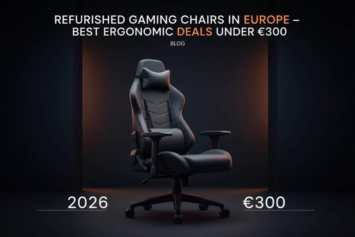 Refurbished Gaming Chairs in Europe 2026 โ Best Ergonomic Deals Under โฌ300