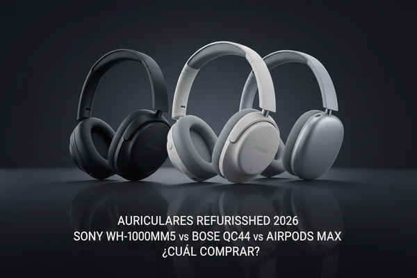Auriculares Refurbished 2026: Sony WH-1000XM5 vs Bose QC45 vs AirPods Max — ¿Cuál Comprar?