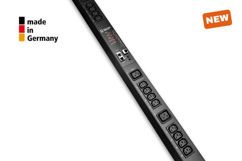 Gude Epc 87-1310-18 30-VÍAS Switched & Metered Pdu, Vertikaler Assembly 0HE, Black 170CM