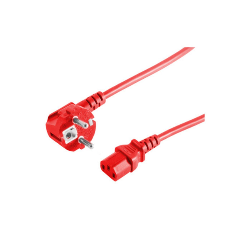 S-impuls Cable Power 230V Fr Kaltg. CEE7 7-C13 Vde Red 5,0M