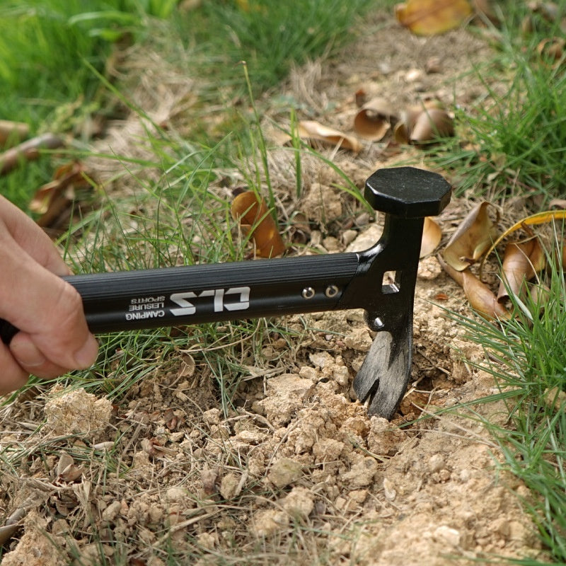 Outdoor Stainless Steel And Aluminum Alloy Handle Camp Canopy Ground HammerHammer For Tent Pegs