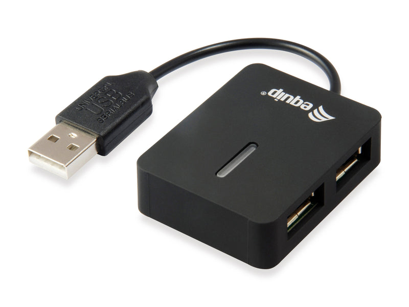 Equip Hub USB 2.0 Life 4 Ports Mini Hub Travel Black 128952