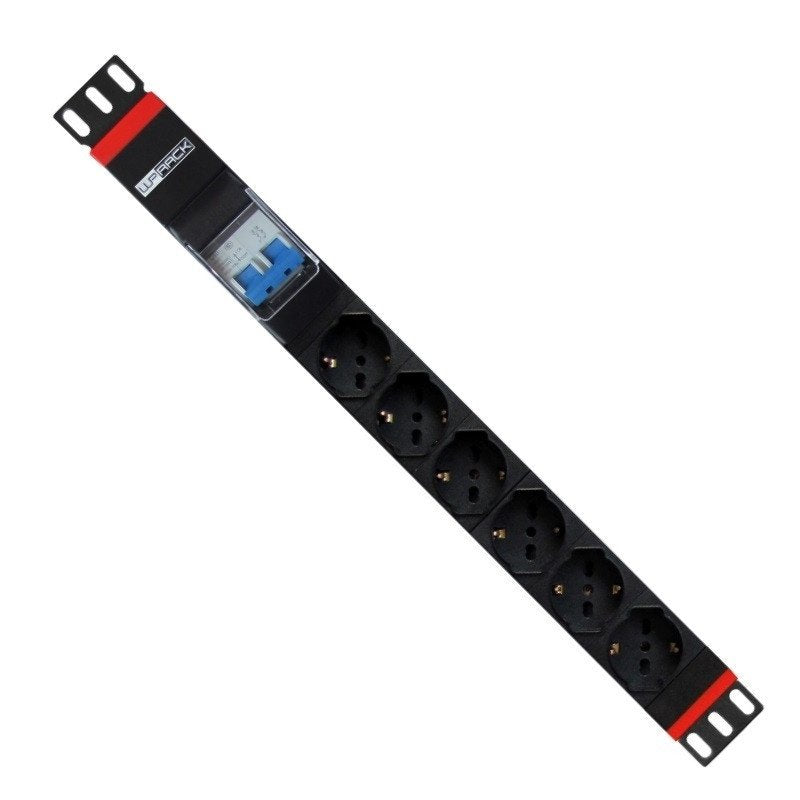 Wp Power Strip 19 6 Sockets Schuko