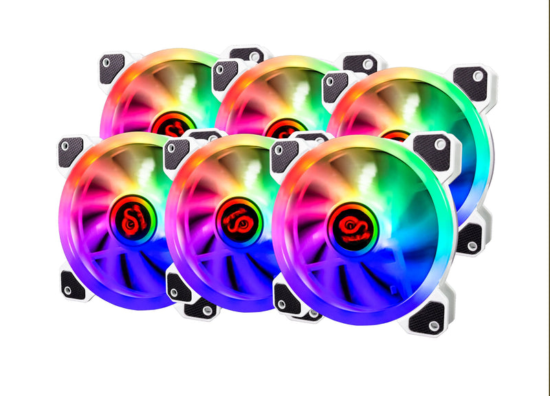 Talius Iris Spectrum ARGB/Cronos - Kit 6 Fans 120MM Colour White