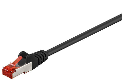 Goobay Network Cable CAT.6 2,0M Black S/FTP 2x RJ45, Pvc, Cca — image 1