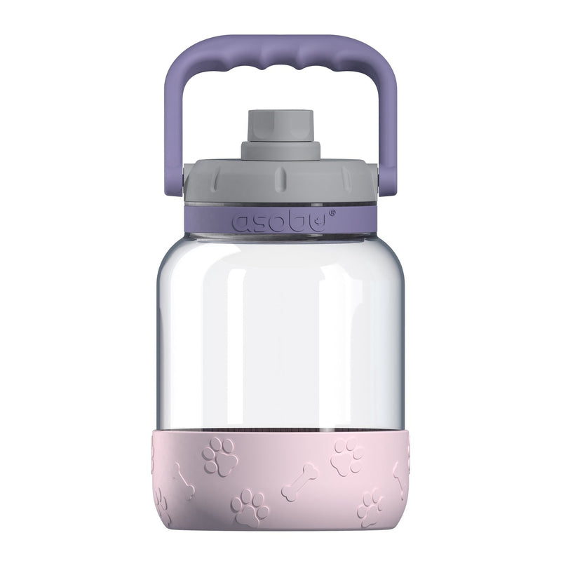 Asobu - The Barkley Dog Bowl - Bottle Tritán 1,5 Liter With Cuenco Perro Pink