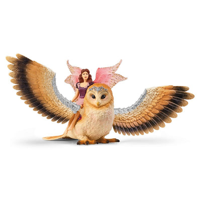 Schleich Figure Set Bayala Elfe Auf Glitzer-eule V2, Spielfigur 70789 — image 1