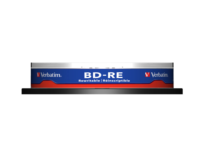 Verbatim Bluray 25GB 10PCS Bd-re Spin 2X Single Layer