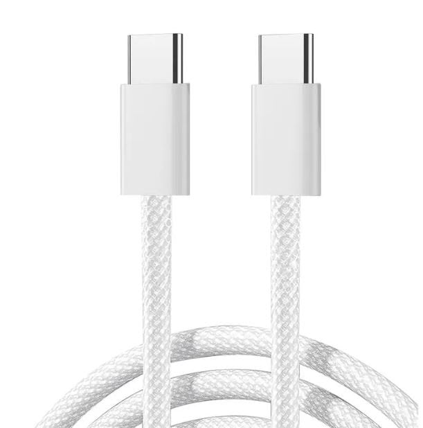 Joyroom Cable Trenzado Ben Series 60?W USB-C a USB-C 1?M White