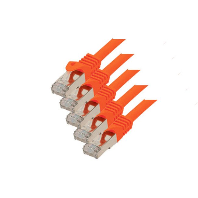 S-conn CAT.7 S/FTP 1M Network Cable Orange CAT.7 S/FTP (s-STP)
