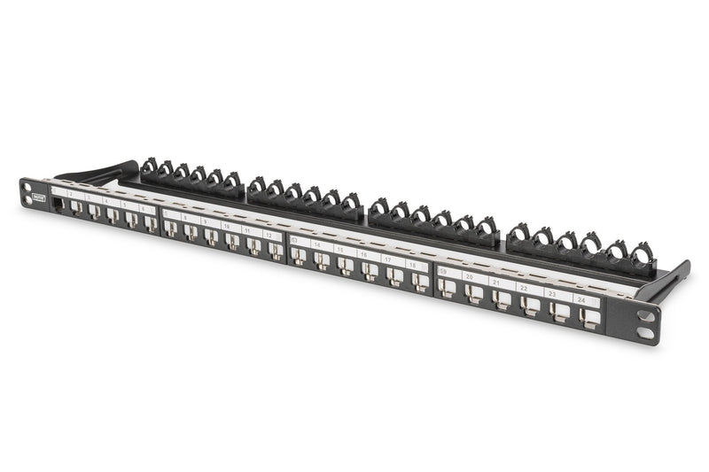 Patchpanel Digitus 0,5U 19 24 Ports Colour Black