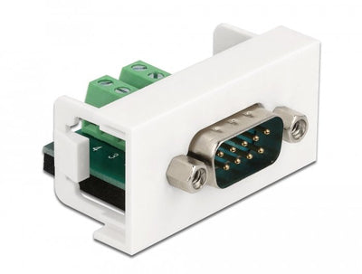 Delock Easy 45MÓDULO D-sub 9 Pines Male a Bloque Terminals 10 Pines 22,5 X 45MM — image 1