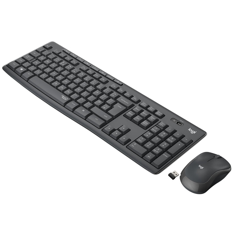 Keyboard Italian + Mouse MK295 Silent Wireless Combo Graphite Ita