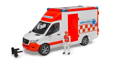 Bruder Ambulancia MB Sprinter With Conductor Red/White 2676 — image 1