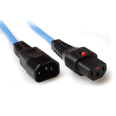 Powercord C13 IEC Lock - C14 Blue 3M, PC963 — image 1