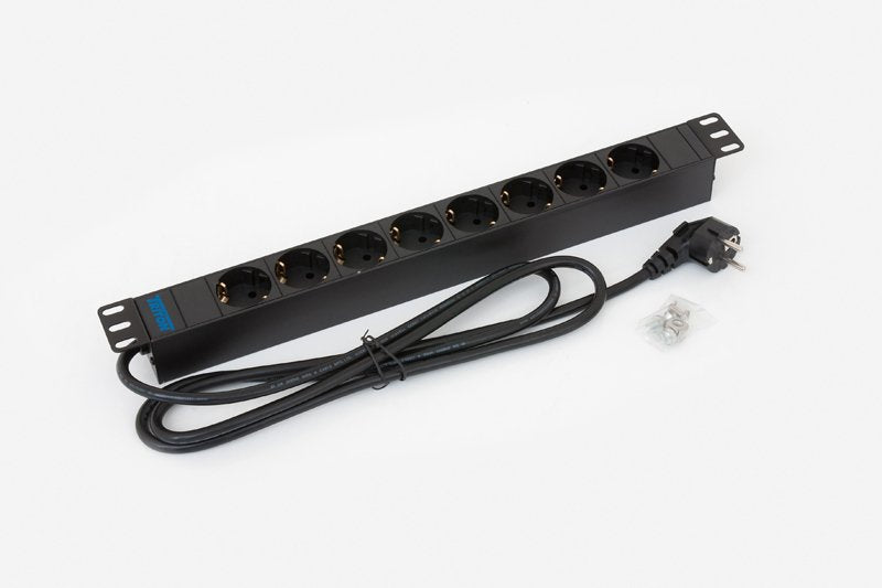 Triton RAB-PD-X02-A1 Power Strip Plugs 19 1U 8X Contact Protection Without Switch