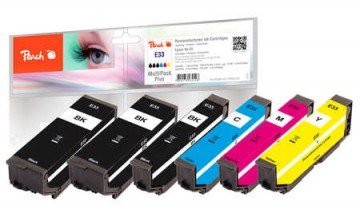 Peach 0F320142 Ink Compatible Blue Cyan Magenta Yellow 6 Pieces — image 1