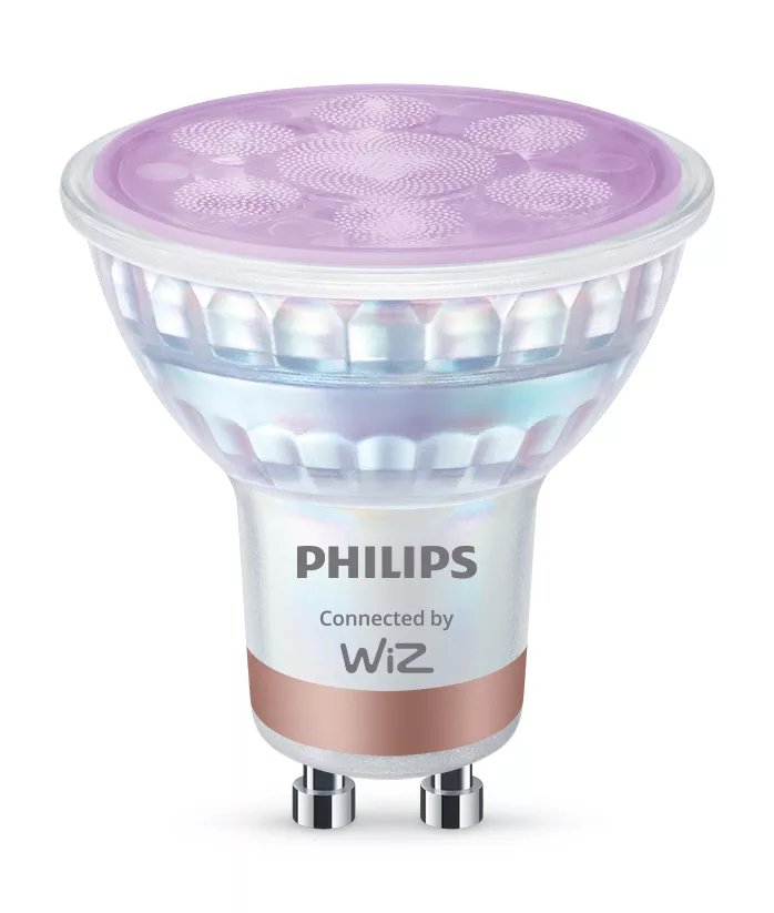 Philips Smart LED Bulb Foco LED Forma: PAR16 Transparent Finish GU10 4.7W (equivalente 50W) Clase F a Todo Col