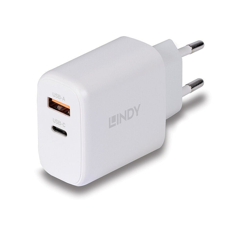 Lindy Charger USB Typ a + C GaN Charger 65W, White