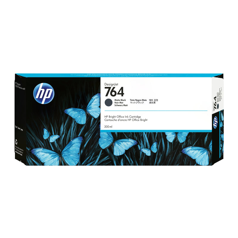 HP 764 300-ML Matte Black Designjet Ink Cartridge Cabeza Printer Inyección Ink Thermal