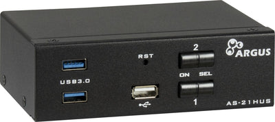 Conmutador KVM Inter-tech Ipc AS-21HUS, Conmutador KVM 88887409 — image 1