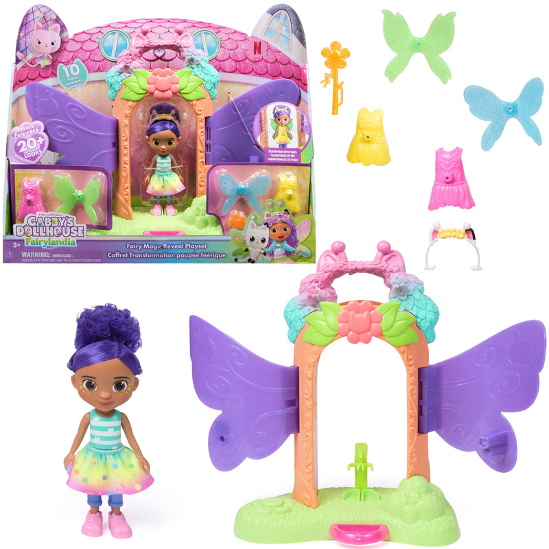 Spin Master Gabby's Dollhouse Fairylandia - Playset Fairy Magic Reveal, Set Of Construcción 12 Pieces 6075629
