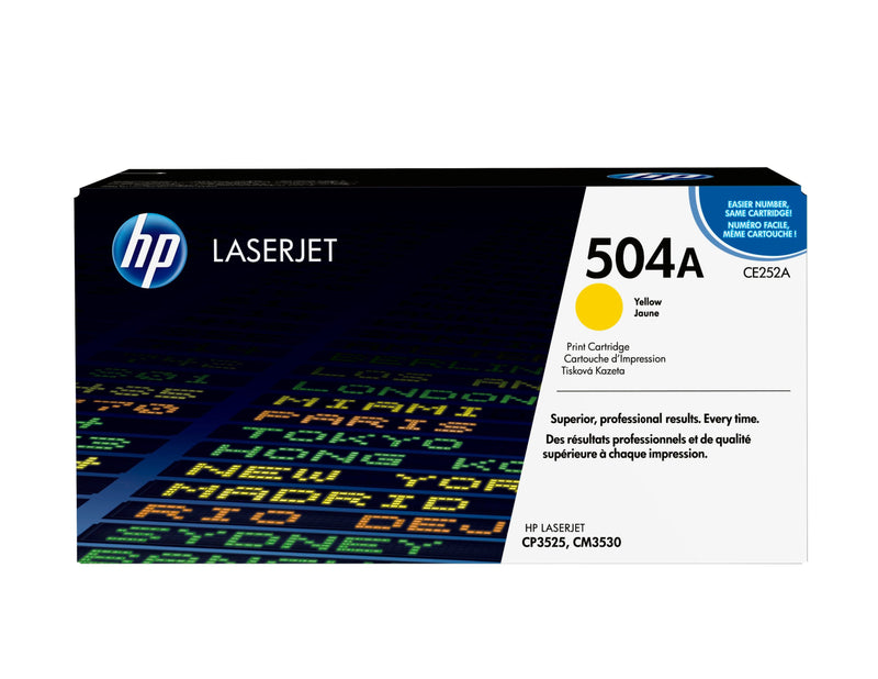 HP Genuine Toner 504A Yellow CE252A