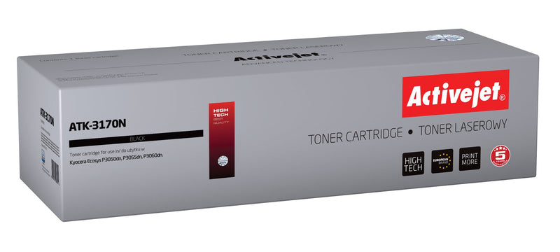Activejet Toner ATK-3170N (reemplazo Kyocera TK-3170 - Supreme - 15,500 Páginas - Black