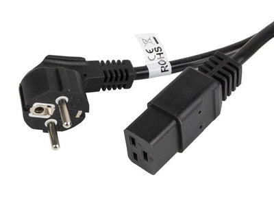 Lanberg CA-C19C-10CC-0018-BK Cable Power Cee 7 / 7- C19 16A 1.8M — image 1