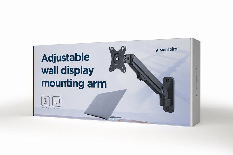 Gembird MA-WA1-01 Stand Monitor 68,6CM (27) Black Wall