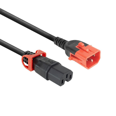 Powercord C14 IEC Lock + Dual Locking - C15 IEC Lock + Black 3M, PC3876 — image 1
