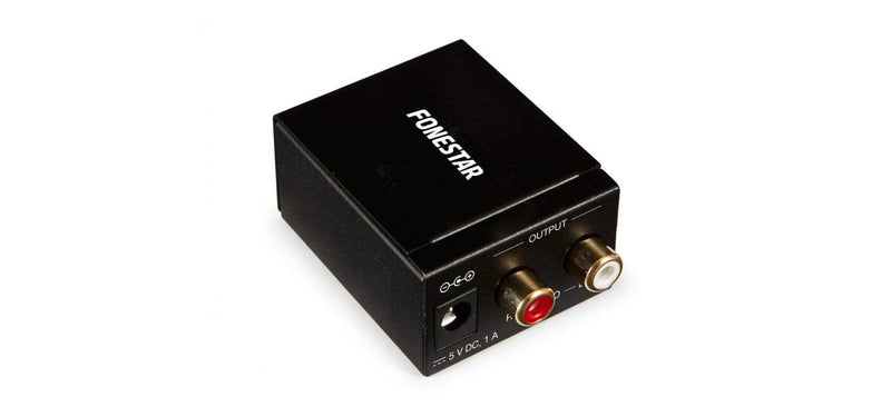 Fonestar Convertidor Audio FO-37DA Input Toslink And Rca Output 2X Rca