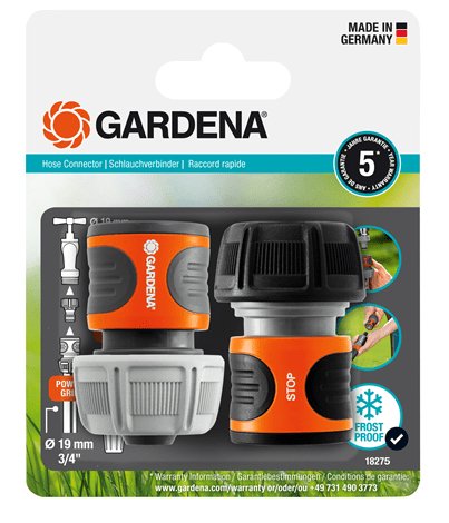 Gardena Set Of Connectors Hose 19MM (3/4), Piece Hose 18275-20