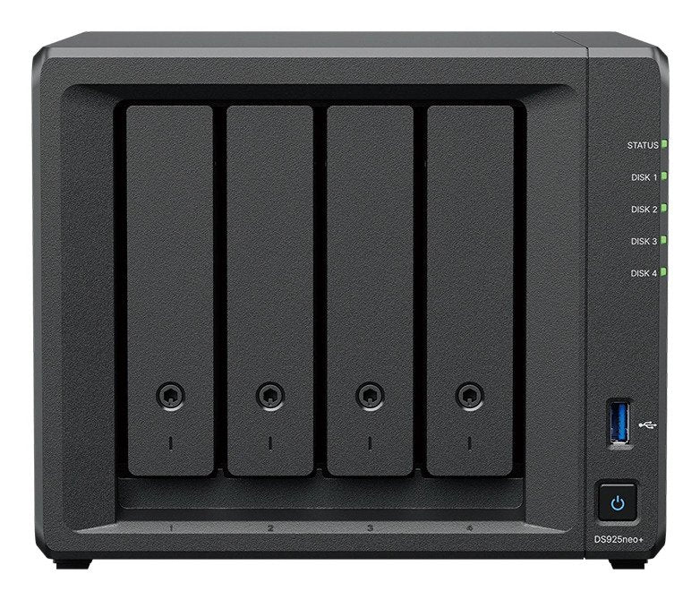 Server NAS DS925NEO + 4X0HDD 2,2GHZ 1X4GB DDR4 2X2,5GBE 3Y