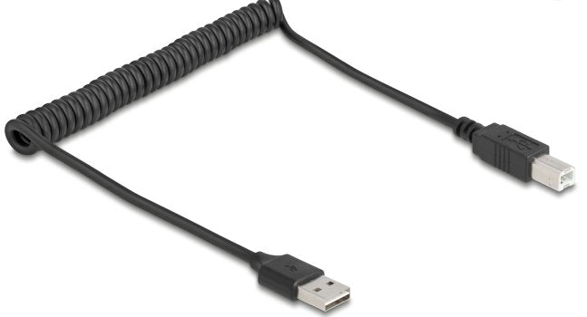 Delock Cable 90130 USB 2.0 0,8M USB a Black