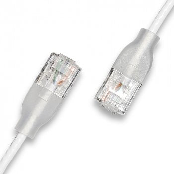 Wantec Network Cable UTP CAT.6A Eglow D2,8MM 1,00M White