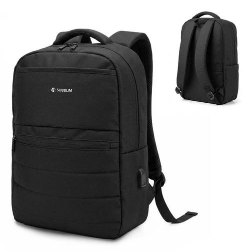 Subblim Backpack Compact Backpack 15L Laptops Up To 15.6' Repelente Water Tape Trolley Black — image 1
