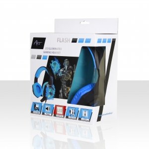 Art Headphones Sla Flash Gaming With Microphone Illuminate — image 1