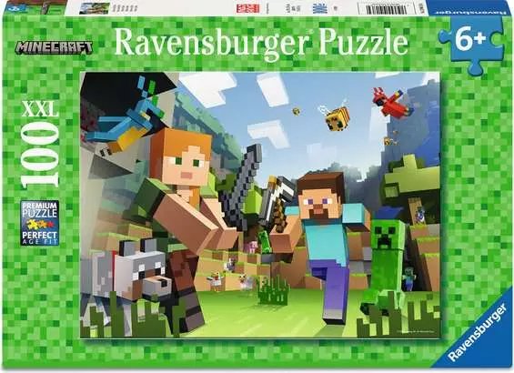 Ravensburger Puzzle Kids Minecraft - Steve And Alex 100 Pieces 12004176