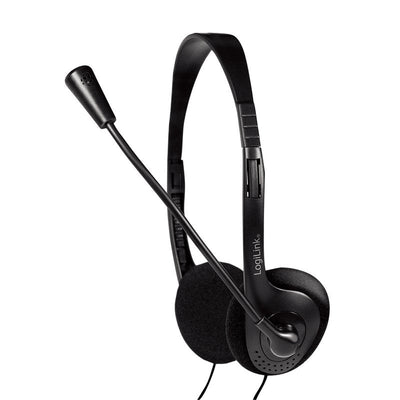Logilink Headphones HS0052 On-ear 3.5MM Black 1.8M Cable — image 1