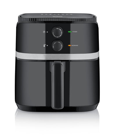Severin Fr 2452 Fryer Sencillo 4,3 L Independiente 1500W Fryer Air Caliente Black Silver — image 1
