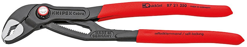 Knipex Cobra Quickset Pliers Tuberías/Bombas Water 87 21 250