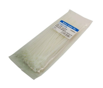 Logilink - Set Cable Ties 100 Pcs 20CM Blancas — image 1