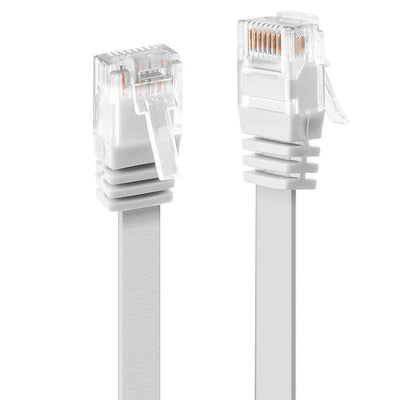Lindy U/UTP Flat Patchcord CAT.6. Cu. White. 2.0M — image 1