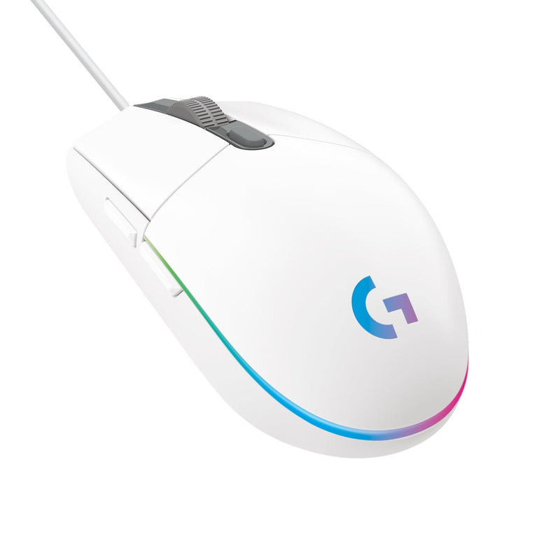 Logitech Mouse G203 Lightsync Gaming White 910-005797