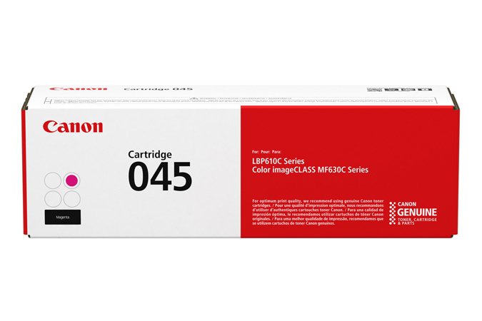 Canon Genuine Toner 045 Magenta Imageclass LBP612, LBP613, MF633, MF635, I-sensys LBP611, LBP613, MF631, MF633