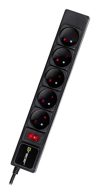 Tracer Power Strip Powergear 5M 5 Gniazd Black TRALIS47138