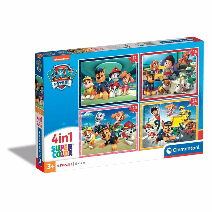 Clementoni Puzzle Supercolor 4 In 1 - Paw Patrol 21513