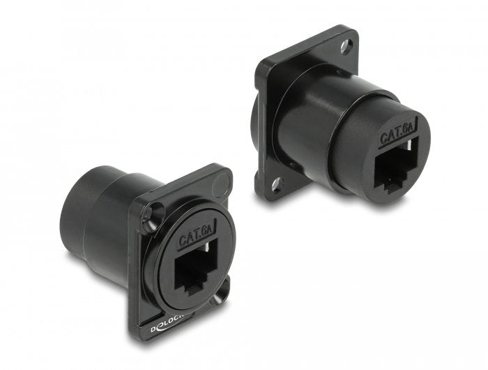 Delock D-tipo Módulo RJ45 CAT.6A Connector Female a Female